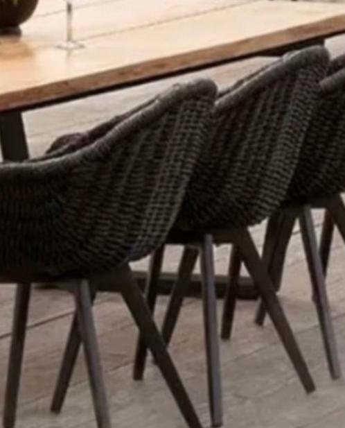 Tuinstoel Exterioo nieuw in verpakking 2 stuks, Tuin en Terras, Tuinstoelen, Nieuw, Aluminium, Stapelbaar, Ophalen