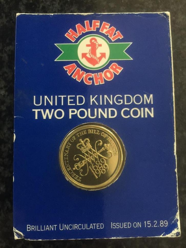 Briljante, ongecirculeerde Britse munt van £2, Postzegels en Munten, Munten | Europa | Niet-Euromunten, Overige landen, Zilver