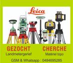 GEZOCHT Leica landmeter materiaal (TCRP, TCRA, GPS, DISTO), Afstand, Ophalen