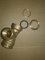 HDPE Messing T-Koppeling 2x32mm / 1", Doe-het-zelf en Bouw, Overige materialen, Overige typen, Nieuw, 20 tot 40 mm