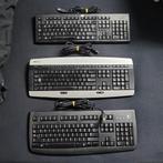 3 claviers, Cherry 210xx, Logitech Deluxe 250, HP PR1101U, Informatique & Logiciels, Claviers, Enlèvement ou Envoi