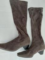 223C* EXIT prachtige taupe stretchlaarzen (37), Kleding | Dames, Hoge laarzen, Exit, Overige kleuren, Verzenden