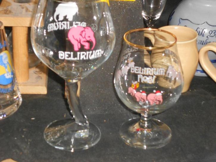Bierglazen.Delirium.Christmas.Bobbejaan Schoepen.Nordbrau, Verzamelen, Biermerken, Zo goed als nieuw, Glas of Glazen, De Koninck