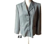 (59) - veste grise femme t.XL, Enlèvement ou Envoi, Comme neuf, Taille 42/44 (L), Gris