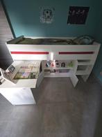 Hoogslaper met bureau en recente matras, Kinderen en Baby's, Ophalen, Gebruikt, Hoogslaper