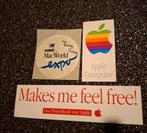 Lot stickers computer Apple Mac World, Ophalen of Verzenden, Zo goed als nieuw, Merk