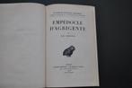 EMPEDOCLE D'AGRIGENTE LES BELLES LETTRES 1953 GUILLAUME BUDE, Boeken, Filosofie, Gelezen, JEAN ZAFIROPULO, Ophalen of Verzenden
