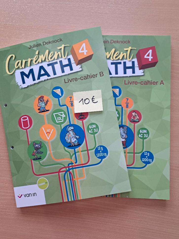 Carrément math 4 - Manuel scolaire math, Boeken, Schoolboeken, Nieuw, Wiskunde A, BSO, Ophalen