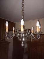 Luster in messing, Huis en Inrichting, Lampen | Kroonluchters, Ophalen, Zo goed als nieuw