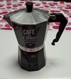 Zwart Italiaans koffiezetapparaat 4 kopjes, Afneembaar waterreservoir, 2 tot 4 kopjes, Gebruikt, Gemalen koffie