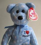BEANIE BABIES: 118-MINNESOTA-1978-BEER -Blauw -MINT-VINTAGE, Envoi
