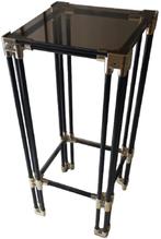 Hollywood Regency bijzet/plantentafel., Huis en Inrichting, Tafels | Bijzettafels, Ophalen, Minder dan 55 cm, Gebruikt, Vierkant
