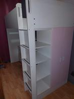Lit Mezzanine Smastad de Ikea avec bureau et armoire, Maison & Meubles, 90 cm, Enlèvement, Utilisé, 200 cm