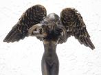 Beeld Naakte Engel - 38 cm - Gietijzer, Antiek en Kunst, Ophalen of Verzenden