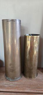 Trench art/2 granaathulzen/ WO I ;zie foto's, Enlèvement ou Envoi