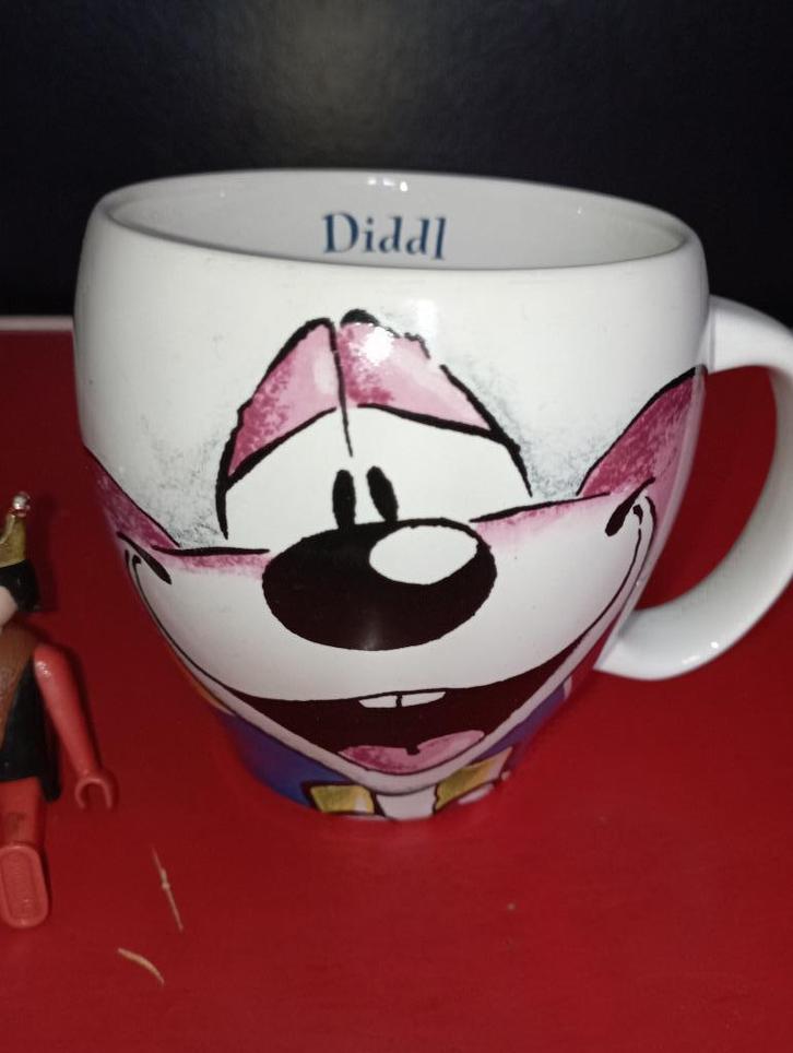 560) Diddl mok/mug/ koffiekop (groot formaat), Verzamelen, Diddl, Zo goed als nieuw, Servies, Diddl, Ophalen of Verzenden