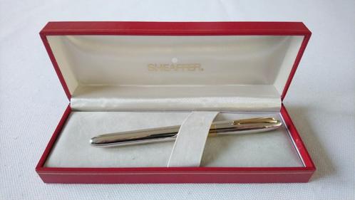 Sheaffer Crest Palladium GT 18K/750 Two-Tone S(Stub)-Nib, Verzamelen, Pennenverzamelingen, Zo goed als nieuw, Vulpen, Sheaffer