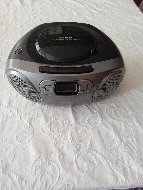 Cd speler philips - azb600, TV, Hi-fi & Vidéo, Lecteurs CD, Utilisé, Philips, Portable, Avec radio, Enlèvement ou Envoi