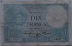 Dix Francs Minerve 1940, Ophalen of Verzenden, Frankrijk, Los biljet