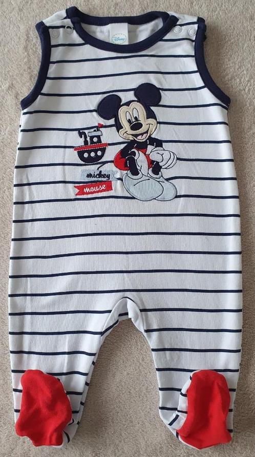 Barboteuse coton sans manches Mickey - T62 - Disney - NEUF, Enfants & Bébés, Vêtements de bébé | Taille 62, Neuf, Garçon ou Fille