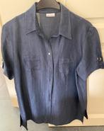 Donkerblauw linnen bloesje, Blauw, Maat 42/44 (L), Ophalen of Verzenden, Gerry Weber