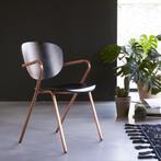 Two Ada chairs in oak and metal, Metaal, Twee, Zo goed als nieuw, Zwart