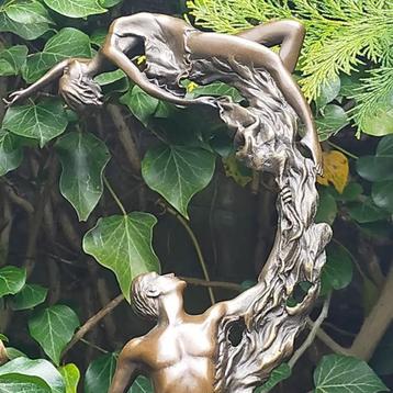 bronzen elegant sculptuur man vrouw dansers beschikbaar voor biedingen