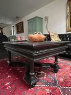 Salontafel landelijk vol eik handgesneden, Antiek en Kunst, Ophalen