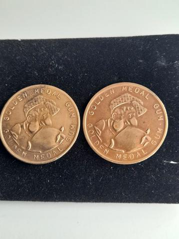 GUM-GUM medal jaren 30 (2), zeldzaam  beschikbaar voor biedingen