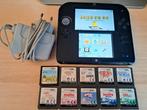 Nintendo 2ds met stylusoplader en 10 games inbegrepen, Games en Spelcomputers, Spelcomputers | Nintendo 2DS en 3DS, Ophalen of Verzenden