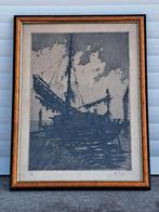 Gravure signe kurt peiser, Ophalen of Verzenden