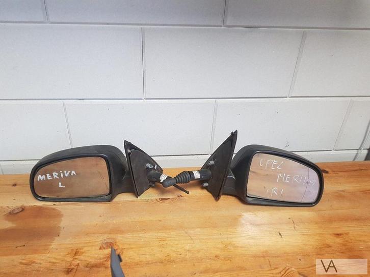 Opel Meriva A spiegel rechts zwart 2003-2009 HANDMATIG €20, Auto-onderdelen, Spiegels, Opel, Gebruikt, Ophalen of Verzenden