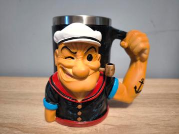 Nieuwe originele unieke 3D Popeye mok 550gr beschikbaar voor biedingen