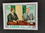 Ajman 1970 - Presidenten Kennedy en Eisenhower, Postzegels en Munten, Ophalen of Verzenden, Gestempeld, Midden-Oosten