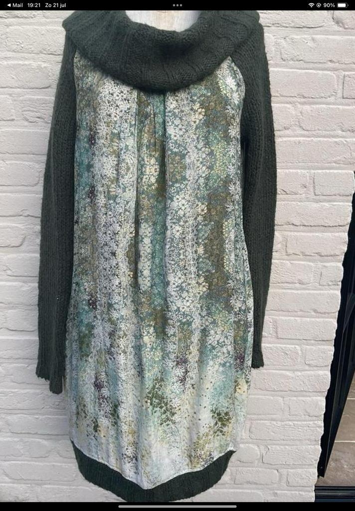 Winterkleedje Twin set by Simona Barbieri, maat L, Kleding | Dames, Jurken, Maat 42/44 (L), Beige, Ophalen of Verzenden