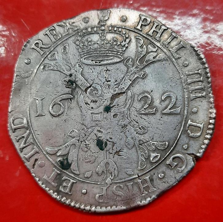 Patagon 1622 Antwerpen, Postzegels en Munten, Munten | België, Losse munt, Zilver, Zilver, Ophalen of Verzenden