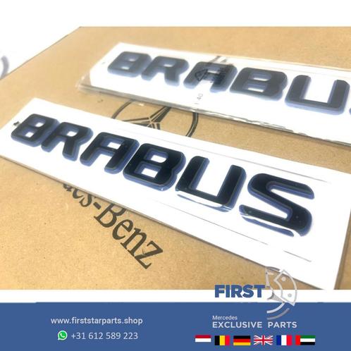 BRABUS ROCKET LOGO ZWART / BLAUW ACHTERKLEP LETTERS Mercedes, Autos : Pièces & Accessoires, Carrosserie & Tôlerie, Mercedes-Benz