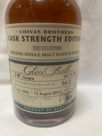 Whisky Glen Keith 19 jaar oud beschikbaar voor biedingen