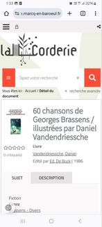 veilingstuk.60 liederen ven Georges Brassens / geïllustreerd, Antiquités & Art, Art | Autres Art, Bijzondere kunst, Enlèvement