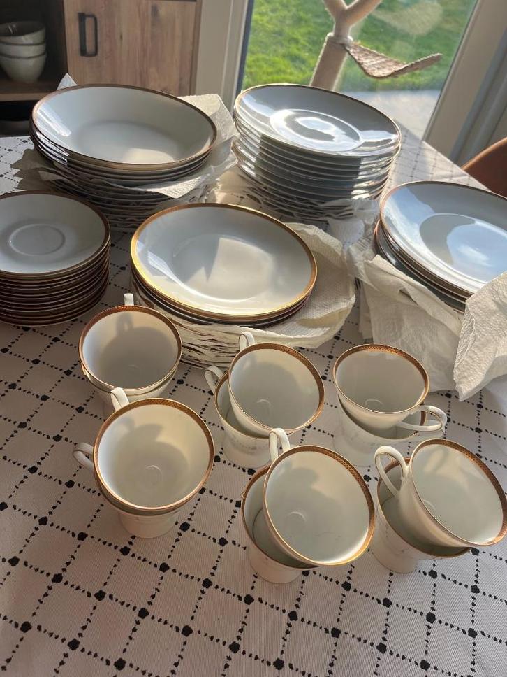 72-delig vintage Rosenthal porselein servies 12 personen, Huis en Inrichting, Keuken | Servies, Gebruikt, Compleet servies, Overige stijlen