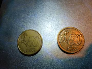 Monnaie Italie 2002 fautee (erreur de flan)et dexacee 