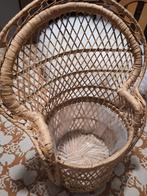 Vintage bloempot pauwenstoel, Ophalen, Overige materialen, Rond, Binnen