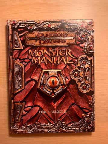 D&D - Monster Manual: Core Rulebook III 3e beschikbaar voor biedingen