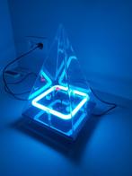 Vintage Postmodern design neon lamp klok Dapy Paris, Antiek en Kunst, Ophalen of Verzenden