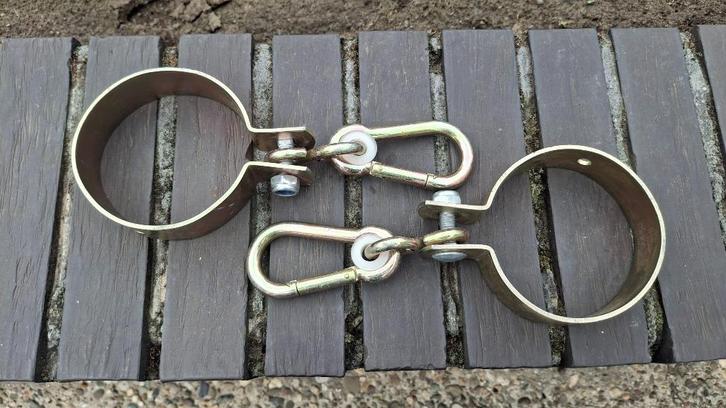 2 NIEUWE Ø10cm zware stevige schommelhaak AAN 1/3 NIEUWPRIJS, Kinderen en Baby's, Speelgoed | Buiten | Speeltoestellen, Nieuw