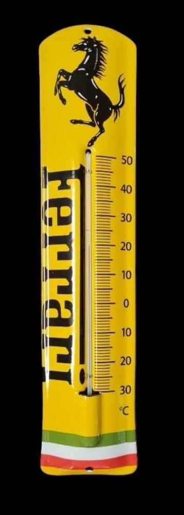 zwaar emaillen Ferrari reclame decoratie thermometer garage beschikbaar voor biedingen