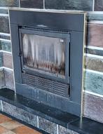 Flam foyer encastré largeur 95 hauteur 80cm noir et doré, Enlèvement