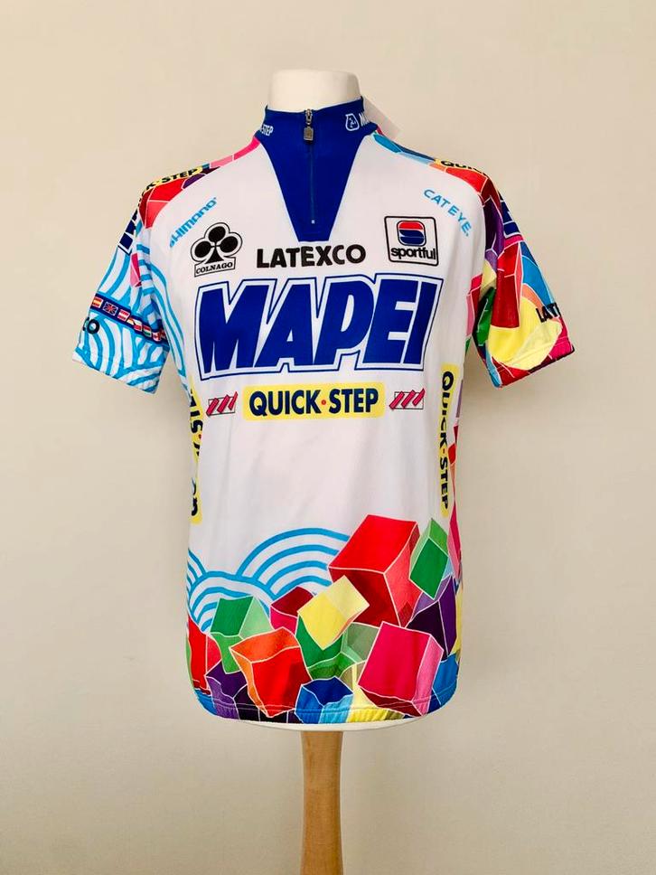 Mapei Quick Step 1999 2000 Tour de France Giro Vuelta shirt, Sport en Fitness, Wielrennen, Zo goed als nieuw, Kleding, Ophalen of Verzenden