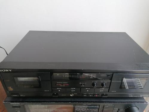 SONY TCW 370 2-motorig dubbelcassettedeck, Audio, Tv en Foto, Cassettedecks, Dubbel, Sony, Auto-reverse, Tape counter, Ophalen of Verzenden