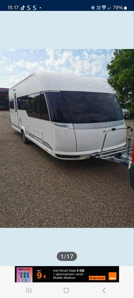 Hobby premium 560 UL, Caravans en Kamperen, Voortenten en Luifels, Gebruikt, Dorema, Ophalen